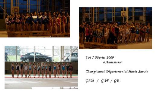 Résultats Championnat Départemental 2010 Haute Savoie GAM / GAF et GR
