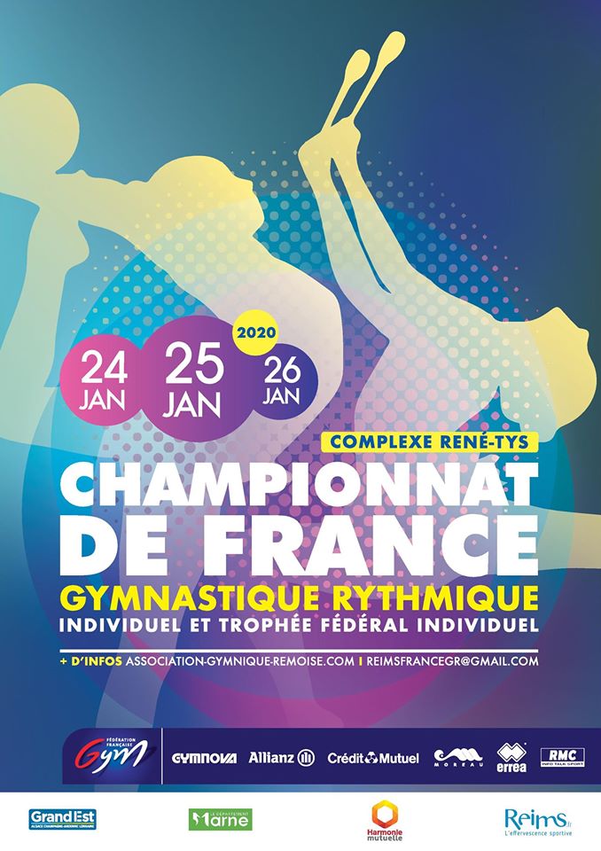 GR - Palmarès Championnat de France Individuel et Trophée - Reims 24, 25 et 26 janvier 2020. GR - Palmarès Championnat de France Individuel et Trophée - Reims 24, 25 et 26 janvier 2020.