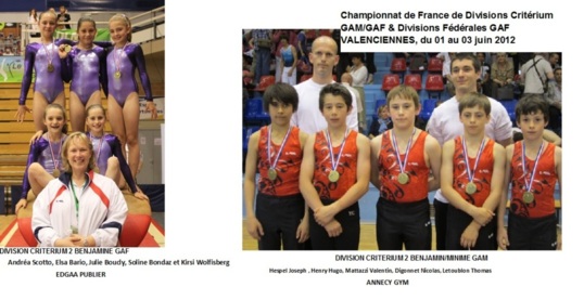 2 podiums aux Championnats de France de Divisions Critérium GAM/GAF & Divisions Fédérales GAF 2 podiums aux Championnats de France de Divisions Critérium GAM/GAF & Divisions Fédérales GAF