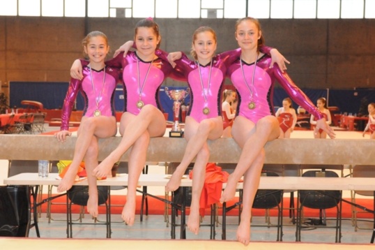 3ème place pour l'équipe fémine de l'EDGAA Publier en Gymnastique artistique à St Etienne