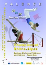 Résultats de la compétition Régionale Equipe GAM-GAF-TEAMGYM à Valence les 24 et 25 Fevrier