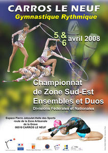 Palmarès Gymnastique Rythmique championnat zone DN-DF à Carros le Neuf 5 et 6 avril 08