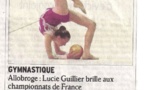 Dans la presse LUCIE GUILLIER Gymnastique Rythmique