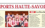 carton plein pour Annecy Gym_Article dans la presse Dauphiné Libéré