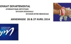Championnat départemental GAM/GAF DR et DIR à ANNEMASSE les 26 et 27 avril 2014